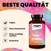 Eisen & Vitamin C im Glas - 60 Kapseln