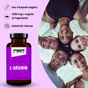 L-Arginin im Glas - 120 Kapseln