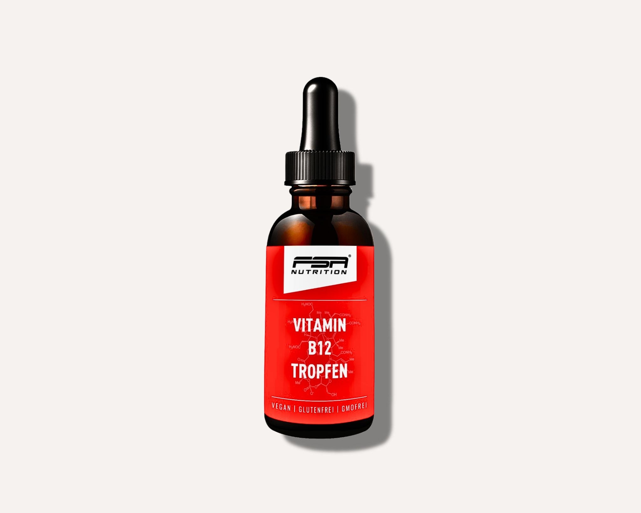 FSA NUTRITION Vitamin B12 100 µg Tropfen - 30ml - Vegane Vitamin B12 Tropfen zum Decken des Tagesbedarfs.