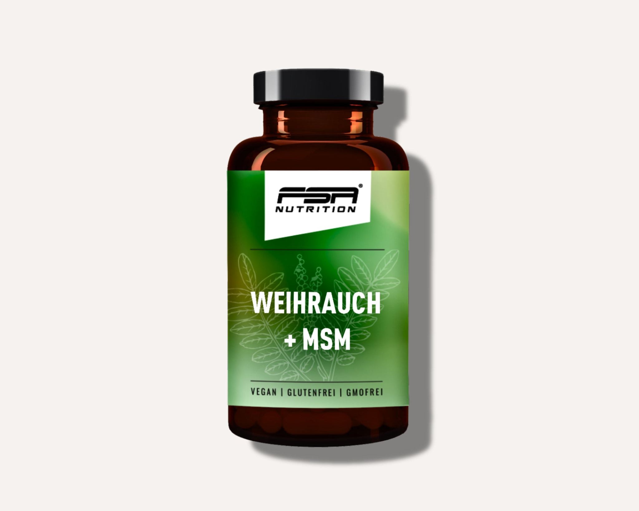 FSA NUTRITION Weihrauch + MSM Kombiprodukt - MSM (Methylsulfonylmethan) mit Weihrauch-Extrakt. Pro Tagesdosis (2 Kapseln) 800 mg MSM und 800 mg Weihrauch.