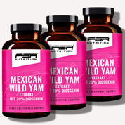 Yamswurzel Mexican Wild Yam im Glas - 180 Kapseln - 3er Spar-Set